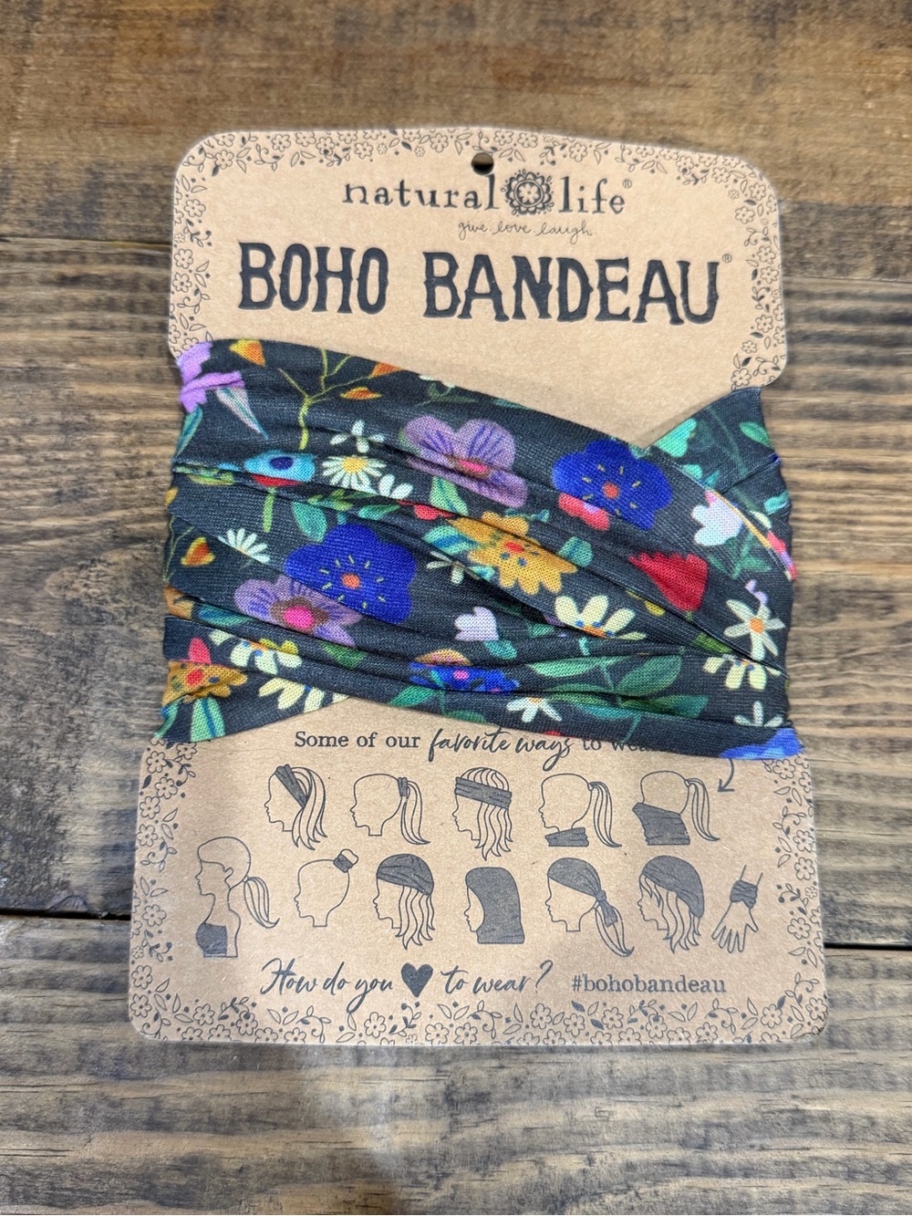 Natural Life Floral Boho Bandeau Headband